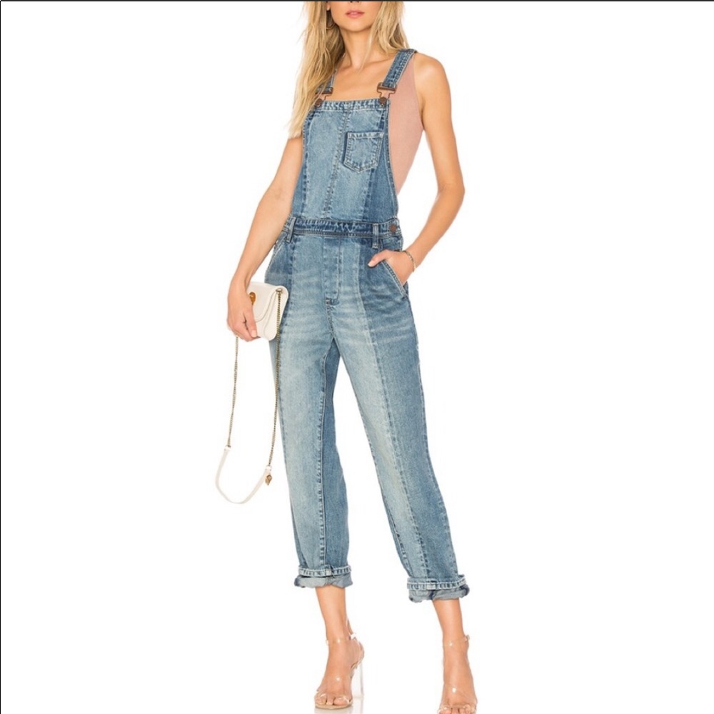 Blank NYC Boyfriend Denim Overalls